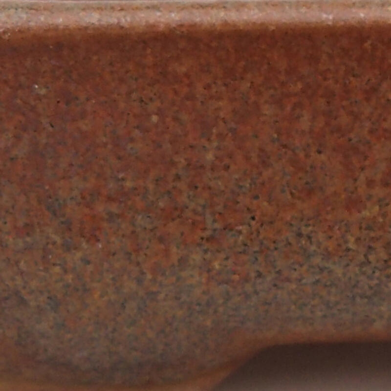 Keramik-Bonsaischale 10 x 8 x 2 cm, Farbe braun
