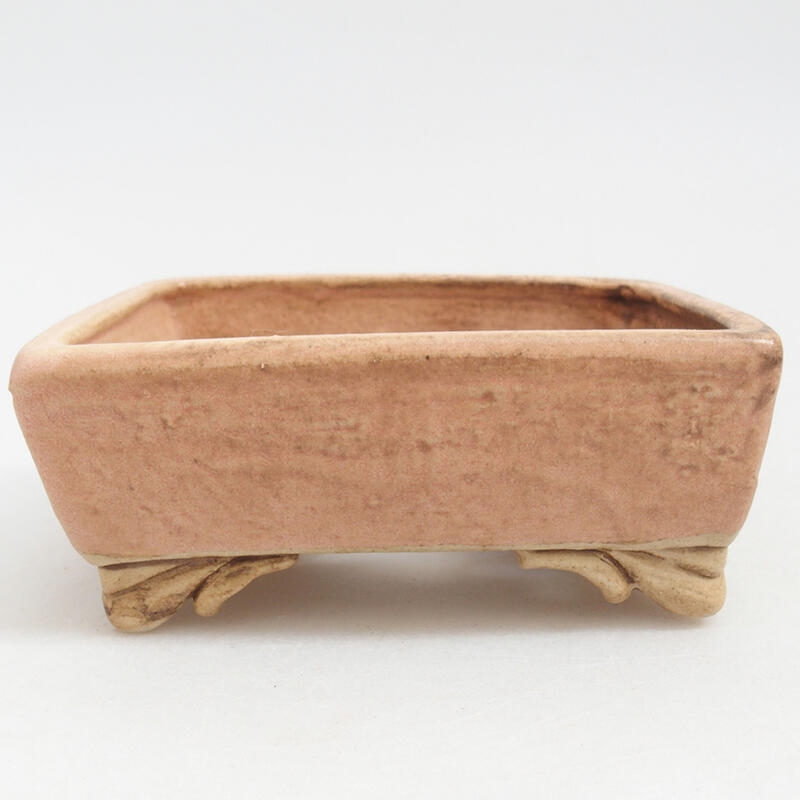 Keramik-Bonsaischale 10 x 8 x 3,5 cm, Farbe rosa