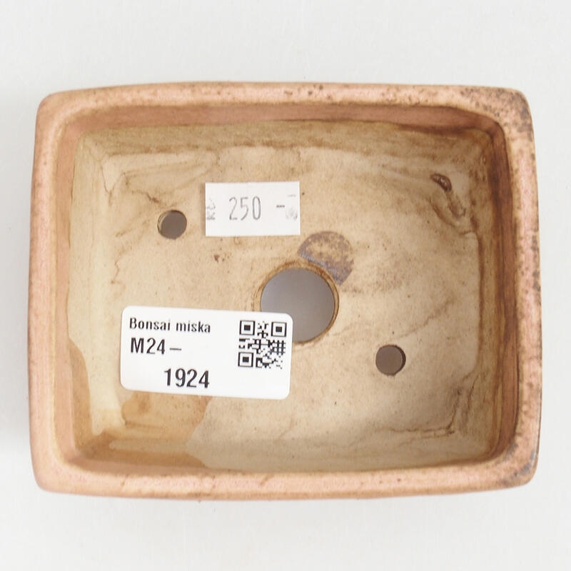 Keramik-Bonsaischale 10 x 8 x 3,5 cm, Farbe rosa