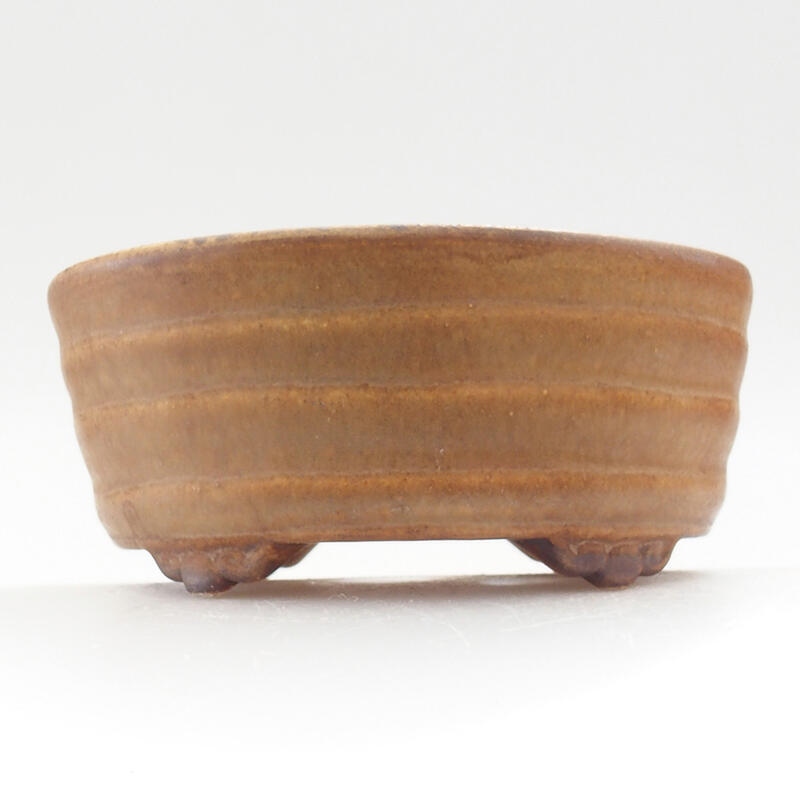 Keramik-Bonsaischale 10 x 9 x 5 cm, Farbe Orange