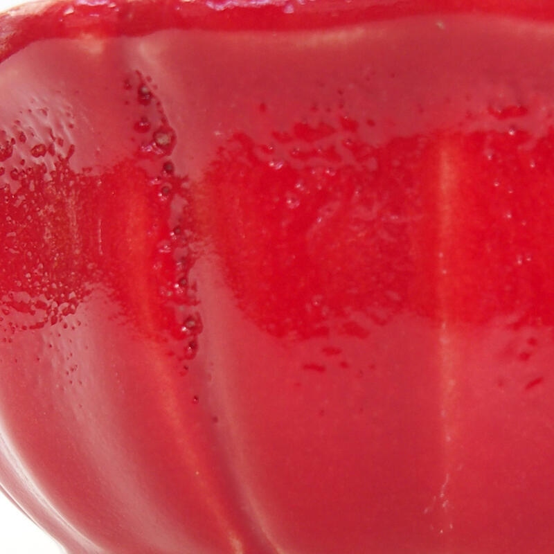 Keramik-Bonsaischale 11,5 x 11,5 x 5 cm, Farbe Rot