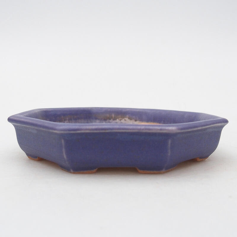 Keramik-Bonsaischale 12,5 x 11,5 x 2 cm, Farbe Lila
