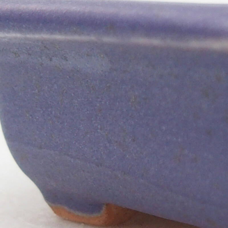 Keramik-Bonsaischale 12,5 x 11,5 x 2 cm, Farbe Lila