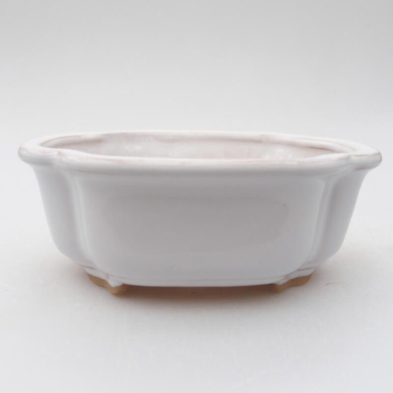 Keramik-Bonsaischale 12,5 x 9,5 x 5 cm, Farbe grün