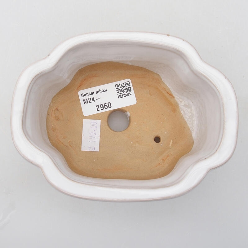 Keramik-Bonsaischale 12,5 x 9,5 x 5 cm, Farbe grün