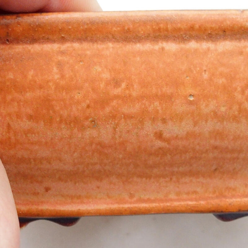 Bonsaischale aus Keramik 12 x 15 x 6 cm, Farbe braun