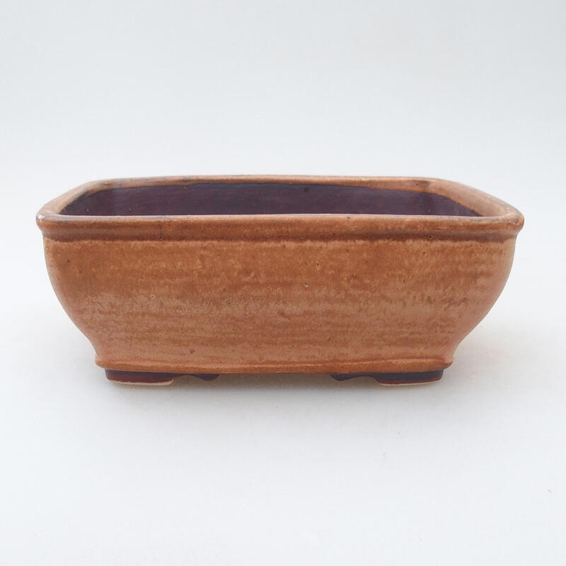Bonsaischale aus Keramik 12 x 15 x 6 cm, Farbe braun