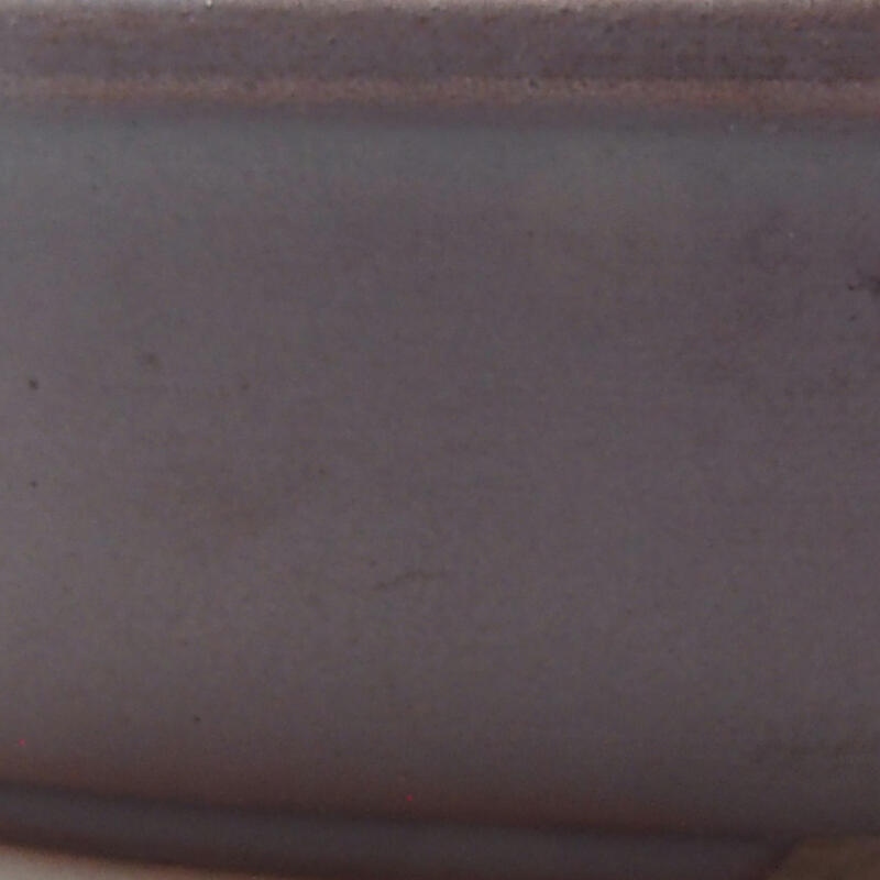 Keramik-Bonsaischale 12 x 8,5 x 3 cm, metallische Farbe