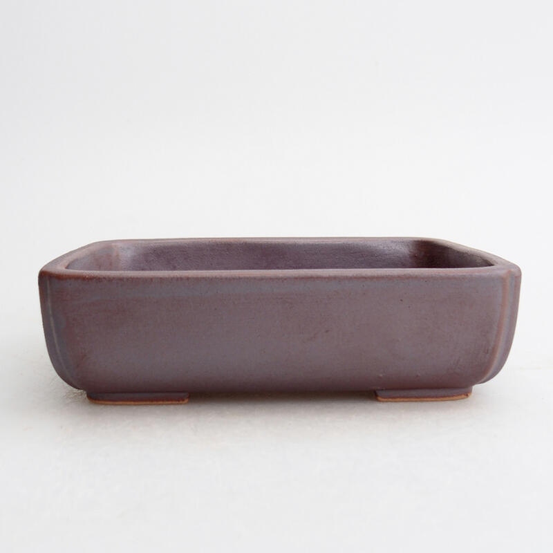 Keramik-Bonsaischale 12 x 9 x 3,5 cm, metallische Farbe