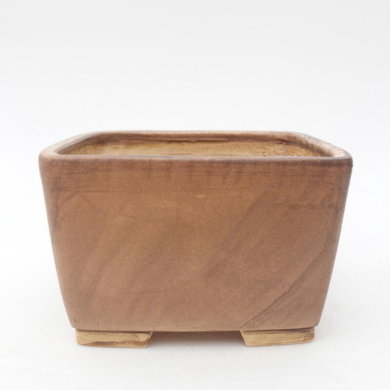 Keramik-Bonsaischale 13 x 13 x 8 cm, Farbe rosa