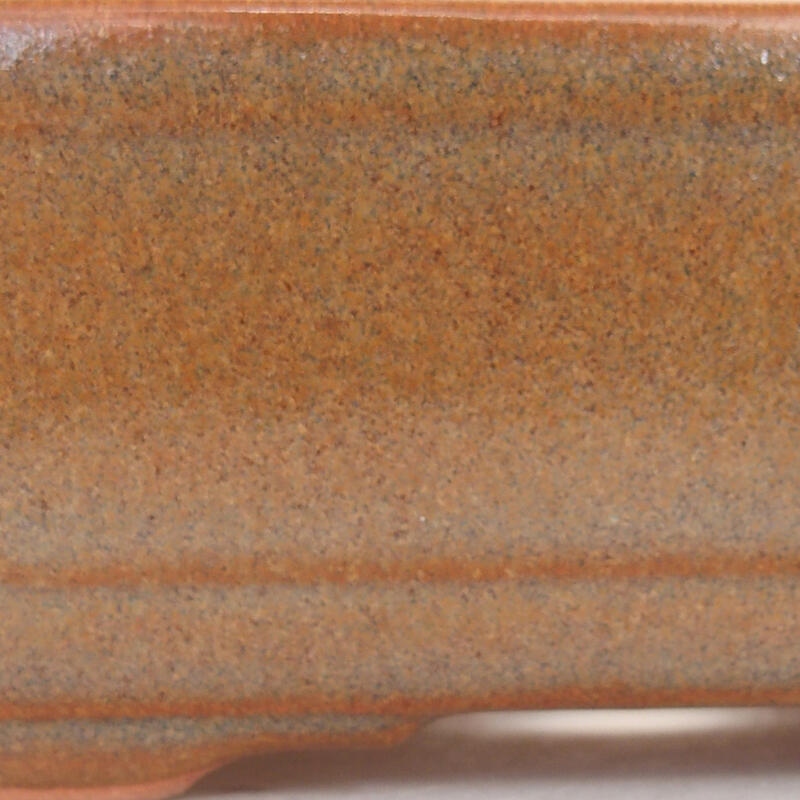 Keramik-Bonsaischale 13 x 9,5 x 5 cm, Farbe braun