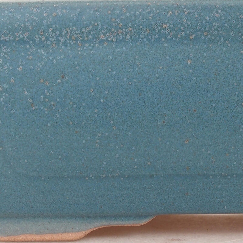 Keramik-Bonsaischale 13 x 9,5 x 5 cm, Farbe Blau