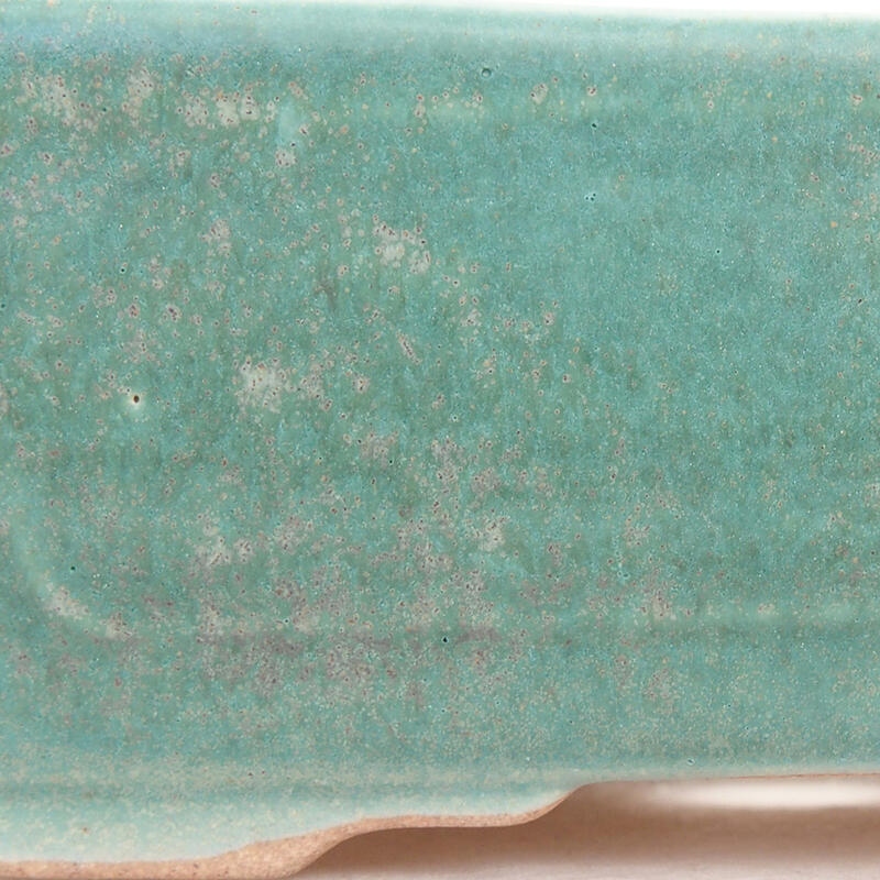 Keramik-Bonsaischale 13 x 9,5 x 5 cm, Farbe grün