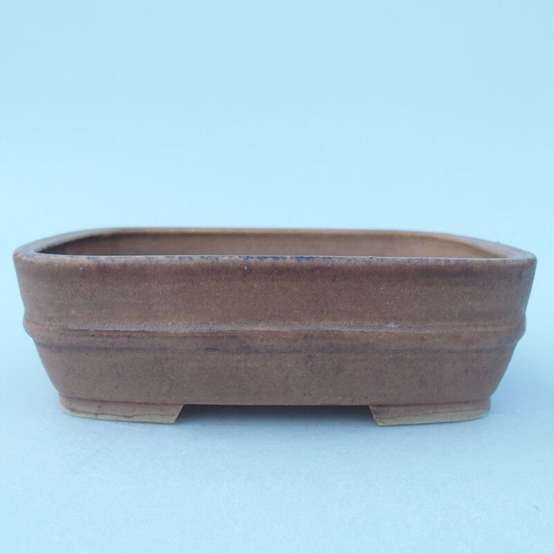 Keramik-Bonsaischale 14 x 11,5 x 4,5 cm, Farbe rosa