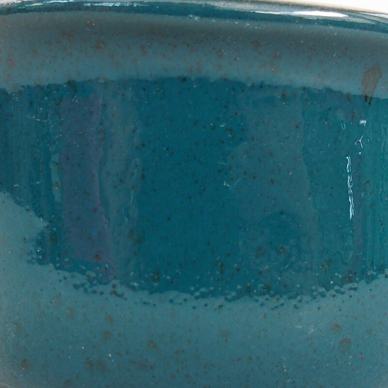 Keramik-Bonsaischale 14 x 11,5 x 6 cm, Farbe grün