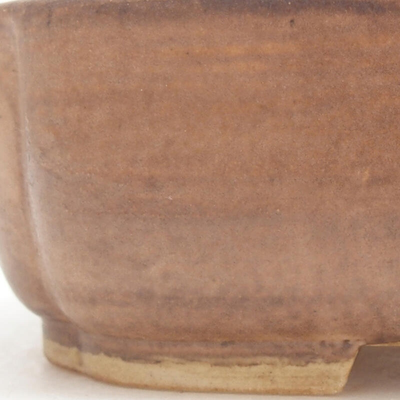 Keramik-Bonsaischale 14 x 12 x 4 cm, Farbe rosa