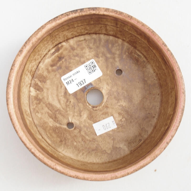 Keramik-Bonsaischale 15,5 x 15,5 x 5 cm, Farbe rosa