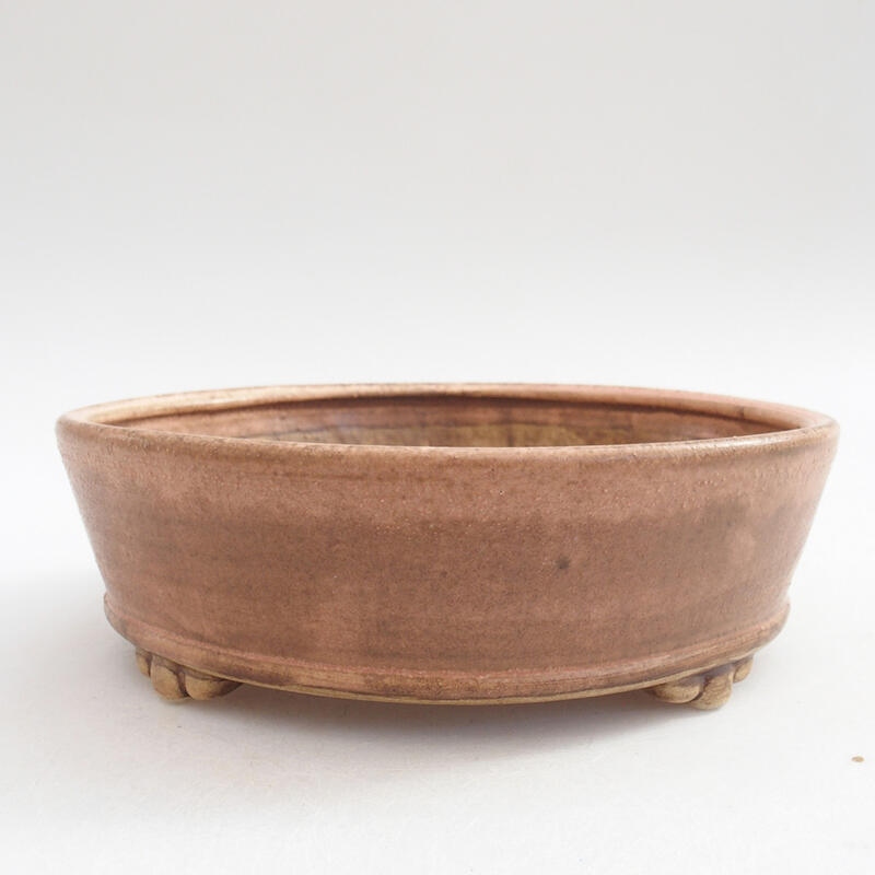 Keramik-Bonsaischale 15,5 x 15,5 x 5 cm, Farbe rosa