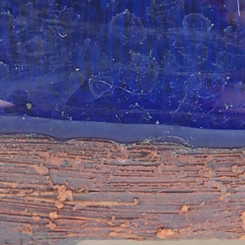 Keramik-Bonsaischale 15 x 12,5 x 6,5 cm, Farbe Blau