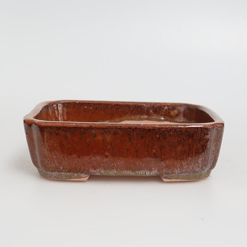 Bonsaischale aus Keramik 15 x 12 x 4 cm, Farbe braun