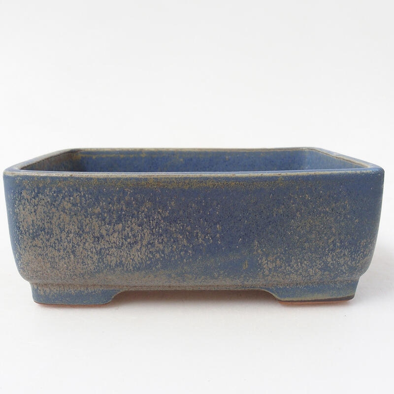 Keramik-Bonsaischale 15 x 12 x 5,5 cm, Farbe Blau