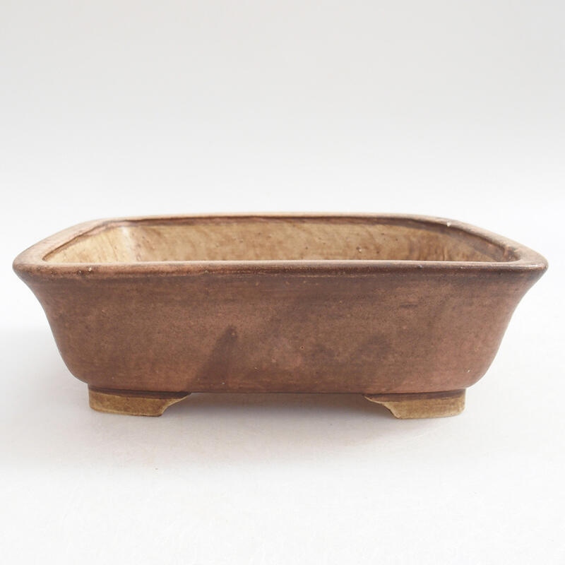 Keramik-Bonsaischale 15 x 13 x 5 cm, Farbe rosa