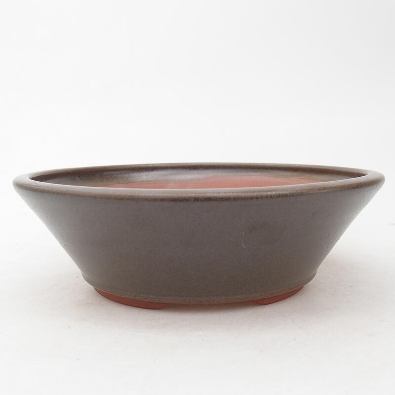 Keramik-Bonsaischale 16 x 16 x 5 cm, Farbe grün