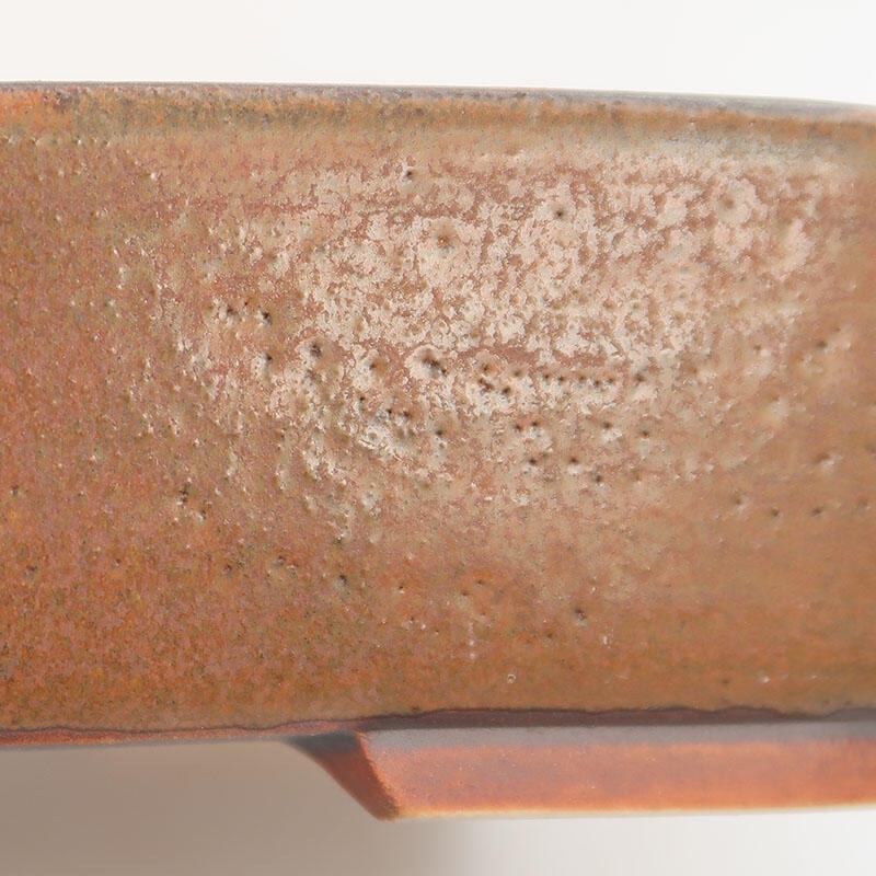 Bonsaischale aus Keramik 17,5 x 14 x 4,5 cm, Farbe braun
