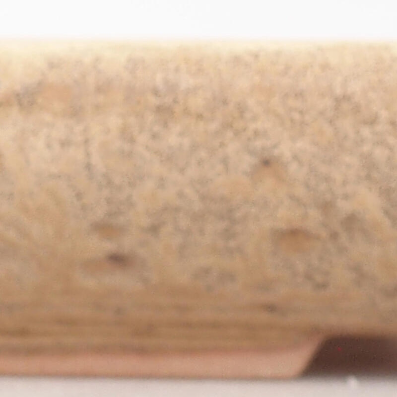 Keramik-Bonsaischale 17 x 13,5 x 3,5 cm, Farbe Beige