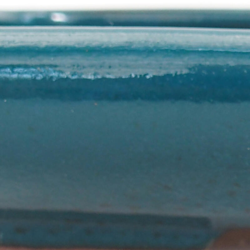 Keramik-Bonsaischale 17 x 13,5 x 3,5 cm, Farbe grün