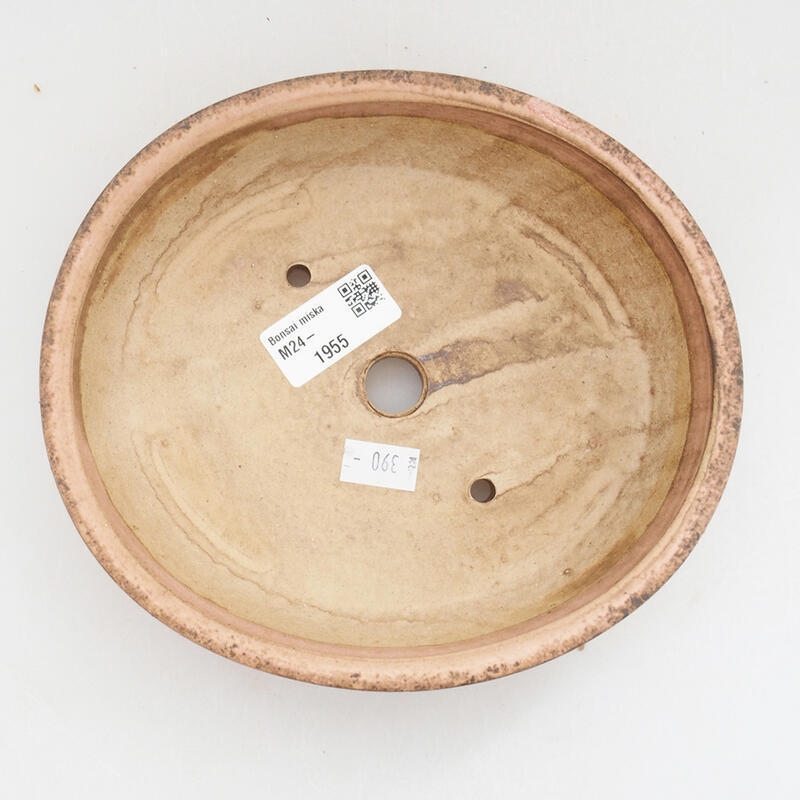 Keramik-Bonsaischale 18,5 x 16 x 4,5 cm, Farbe rosa