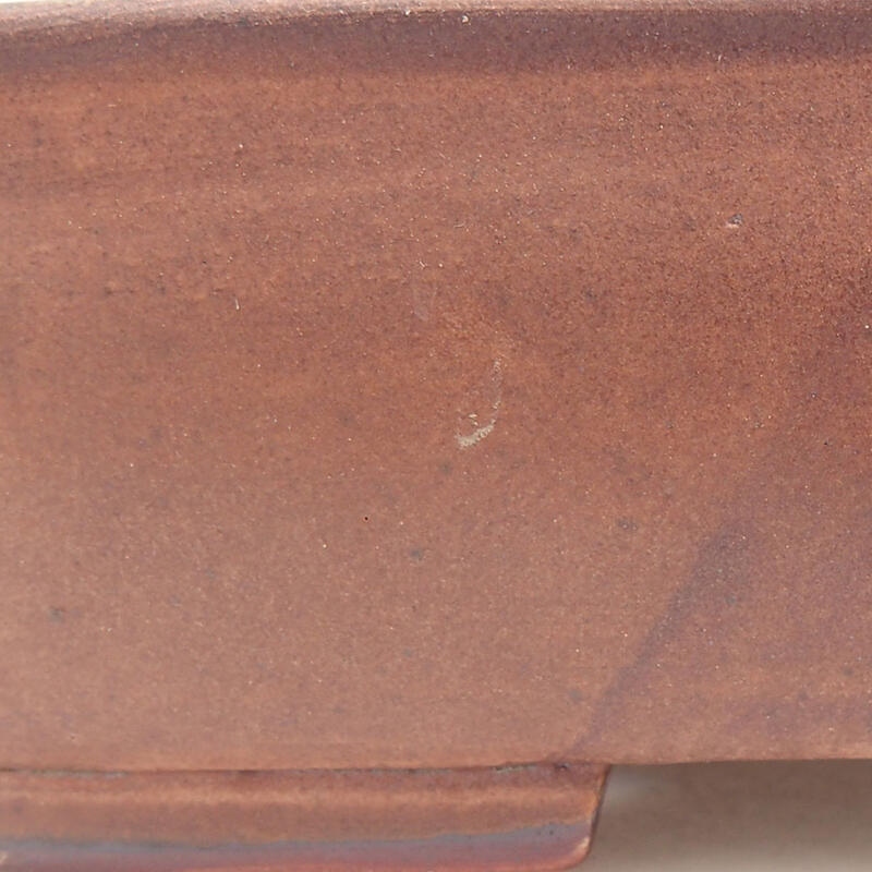 Keramik-Bonsaischale 18 x 14,5 x 4,5 cm, Farbe braun