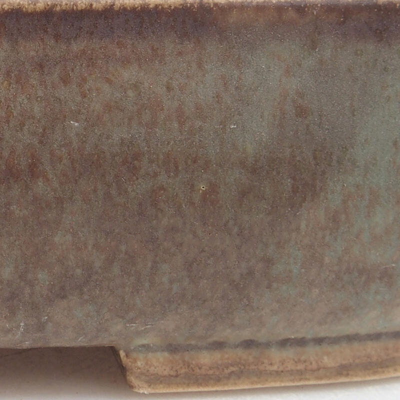 Keramik-Bonsaischale 18 x 14,5 x 4,5 cm, Farbe grün