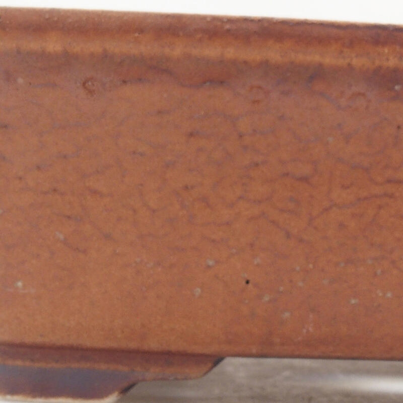 Keramik-Bonsaischale 18 x 14 x 5,5 cm, Farbe braun