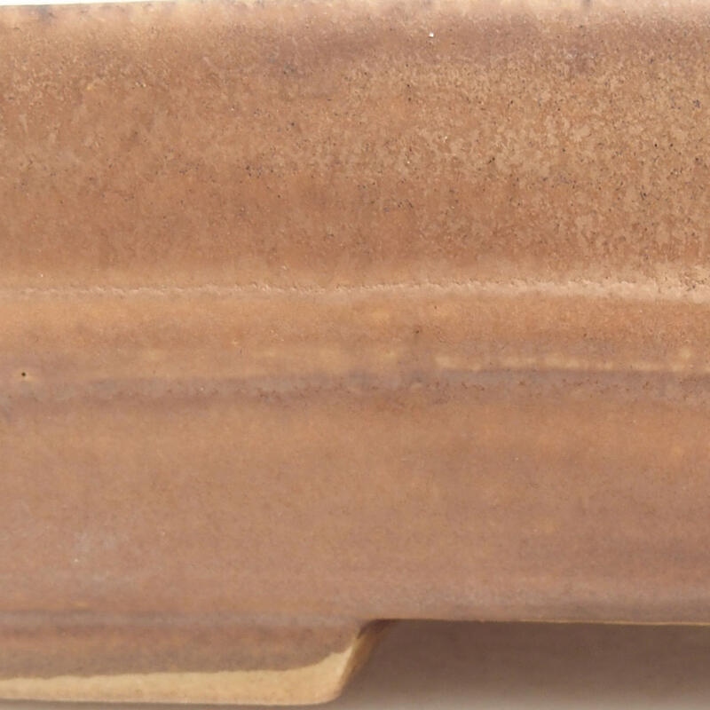Keramik-Bonsaischale 18 x 15 x 4,5 cm, Farbe braun