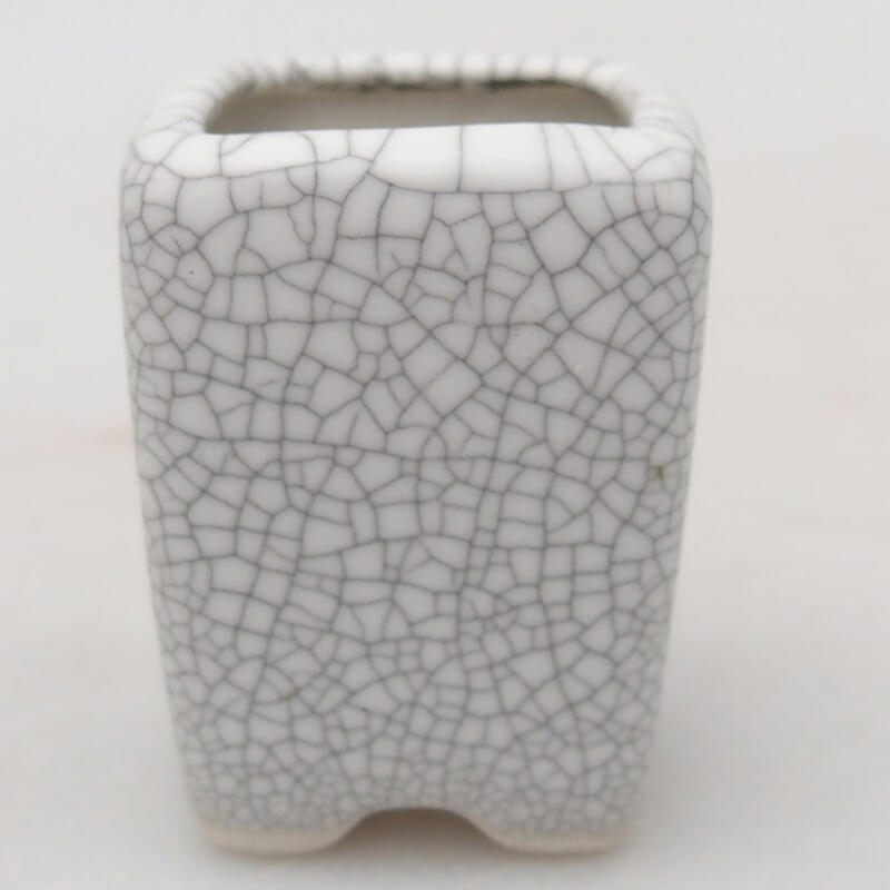 Keramik-Bonsaischale 2,5 x 2,5 x 3,5 cm, Raku-Farbe