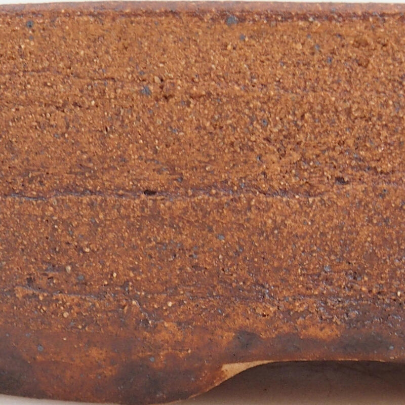 Keramik-Bonsaischale 20 x 16 x 5 cm, Farbe braun