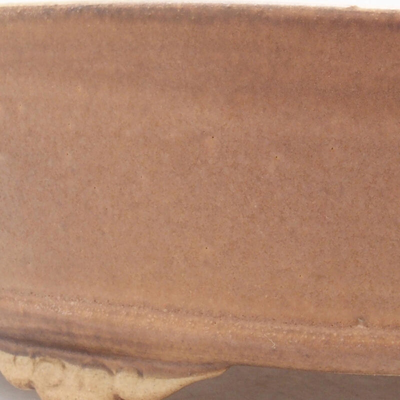 Keramik-Bonsaischale 21 x 21 x 6 cm, Farbe rosa
