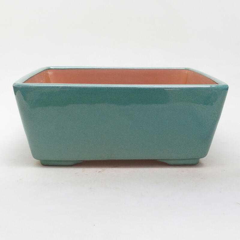 Bonsaischale aus Keramik 22 x 22 x 9 cm, Farbe grün