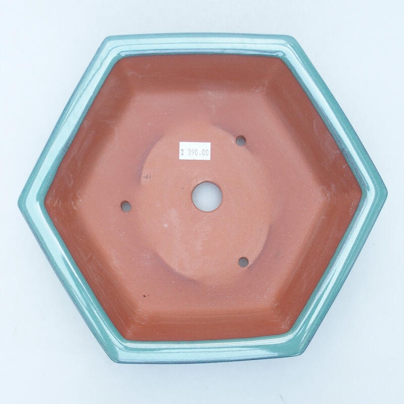 Bonsaischale aus Keramik 23 x 21 x 6 cm, Farbe grün