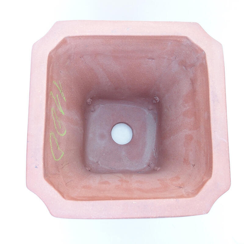 Bonsaischale aus Keramik 23 x 23 x 30 cm, Farbe braun