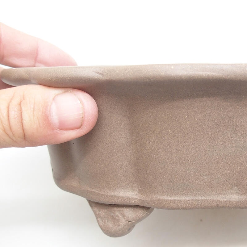Bonsaischale aus Keramik 24 x 19 x 7,5 cm, Farbe braun