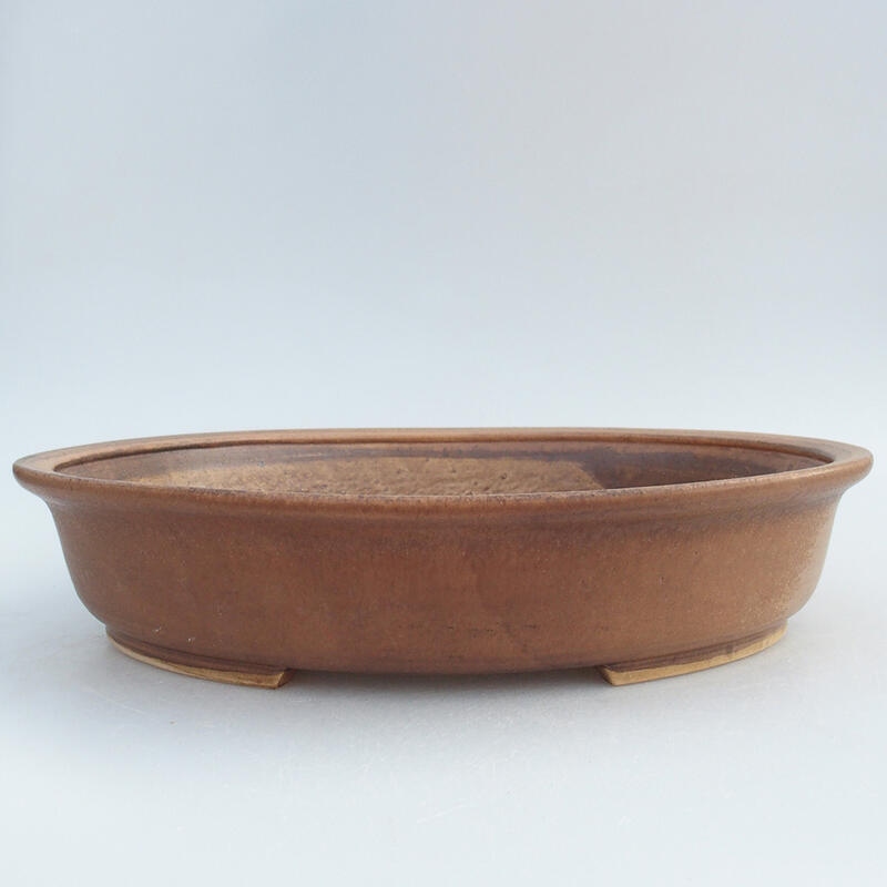 Keramik-Bonsaischale 28,5 x 25 x 6 cm, Farbe rosa
