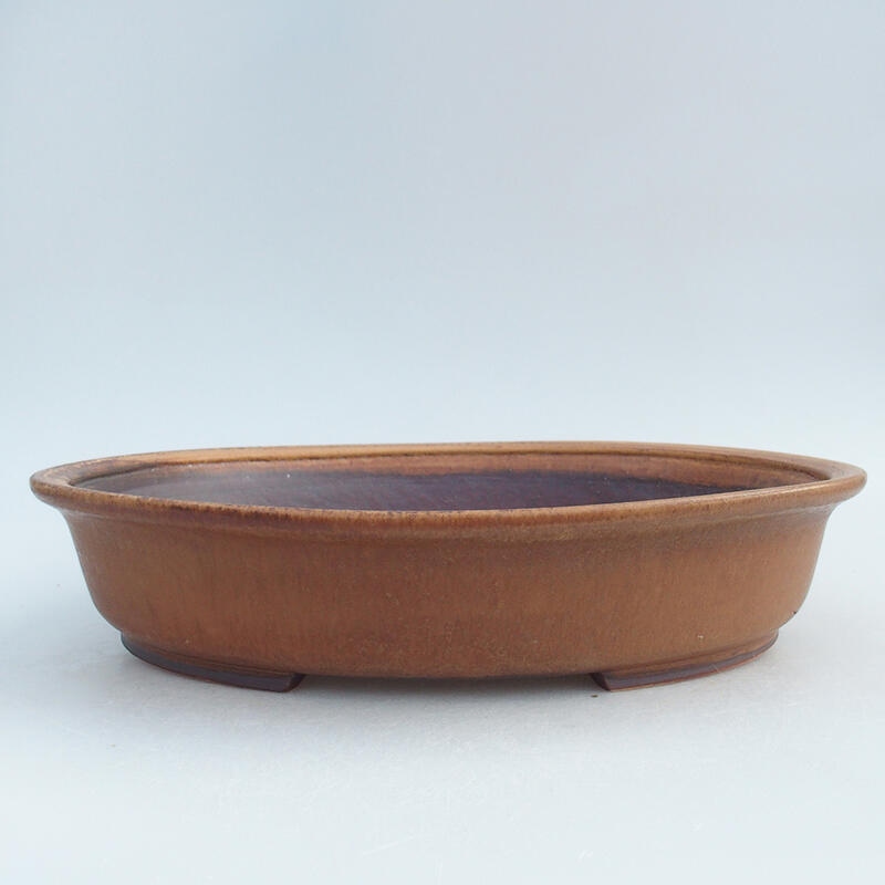 Keramik-Bonsaischale 28,5 x 25 x 6 cm, Farbe rosa