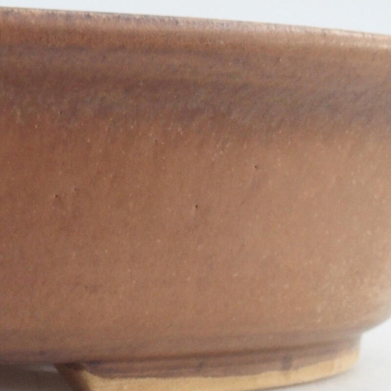 Keramik-Bonsaischale 28,5 x 25 x 6 cm, Farbe rosa