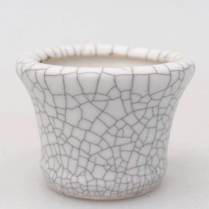 Keramik-Bonsaischale 3,5 x 3,5 x 2,5 cm, Raku-Farbe