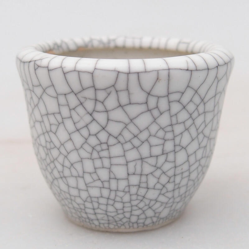 Keramik-Bonsaischale 3,5 x 3,5 x 2,5 cm, Raku-Farbe