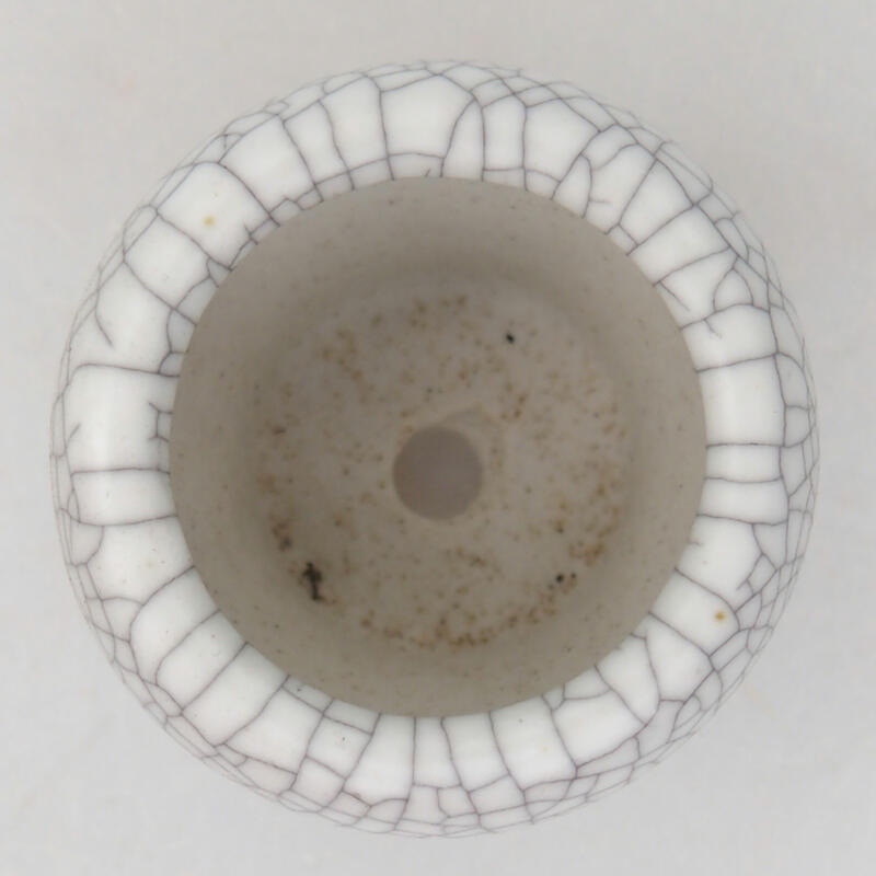 Keramik-Bonsaischale 3,5 x 3,5 x 3 cm, Farbe Raku