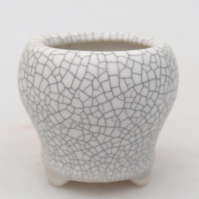 Keramik-Bonsaischale 3,5 x 3,5 x 3 cm, Farbe Raku