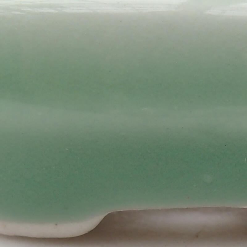 Keramik-Bonsaischale 4,5 x 3 x 2 cm, Farbe grün